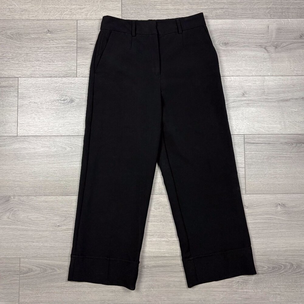 Dynamite Women’s Cropped Hemmed Tailored Pants Capris Black Size 2